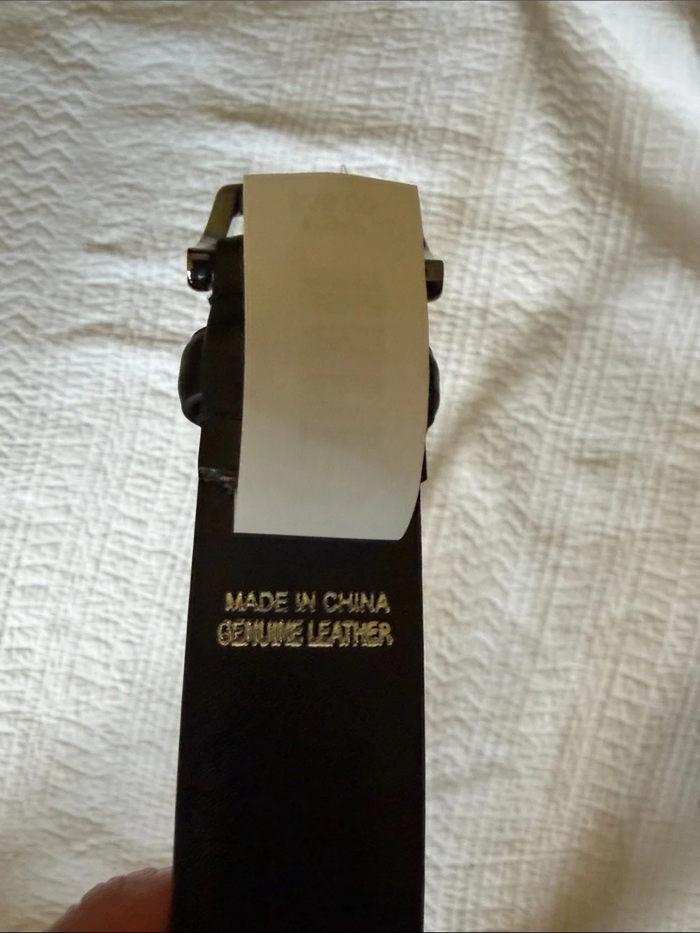 Sleek Black Leather Men's Belt with Silver Buckle